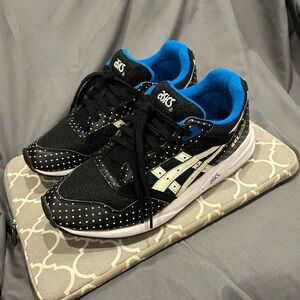 Asics Black and Blue Athletic Shoes